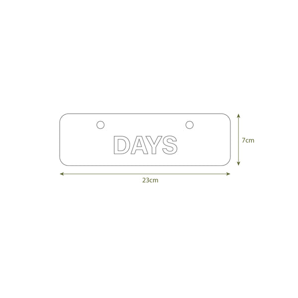 RAINBOW DAYS OF THE WEEK (ONLY)