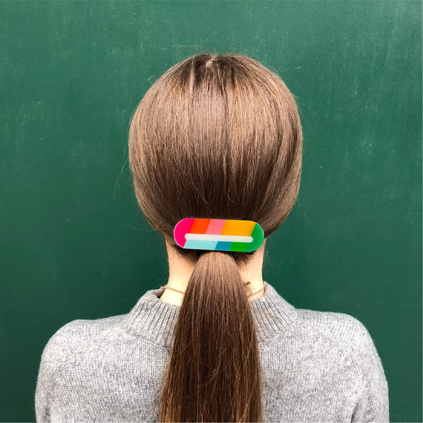 'SAMPLE' COLOUR POP HAIR CLIP or BROOCH