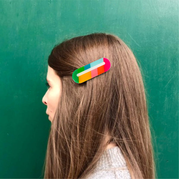 'SAMPLE' COLOUR POP HAIR CLIP or BROOCH
