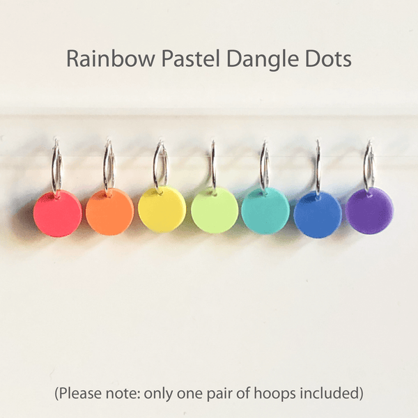 RAINBOW DANGLE 'DOT' EARRINGS