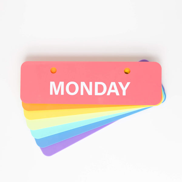 RAINBOW DAYS OF THE WEEK (ONLY)