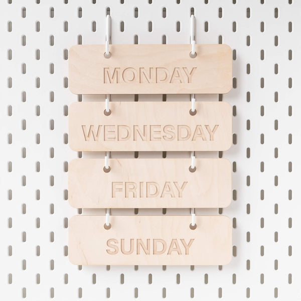 WOODEN FOREVER WALL CALENDAR