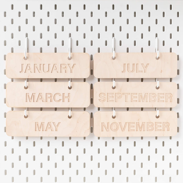 WOODEN FOREVER WALL CALENDAR