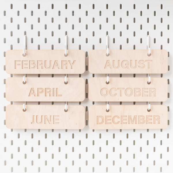 WOODEN FOREVER WALL CALENDAR