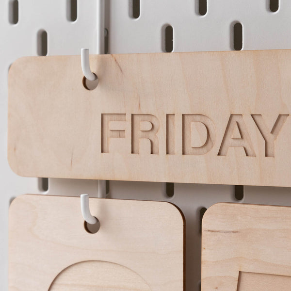 WOODEN FOREVER WALL CALENDAR