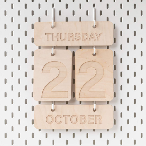 WOODEN FOREVER WALL CALENDAR