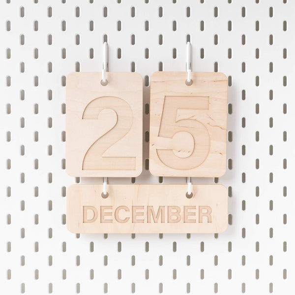 WOODEN FOREVER WALL CALENDAR