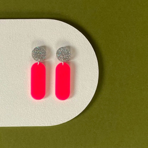 'SAMPLE' DINKY DANGLE EARRINGS