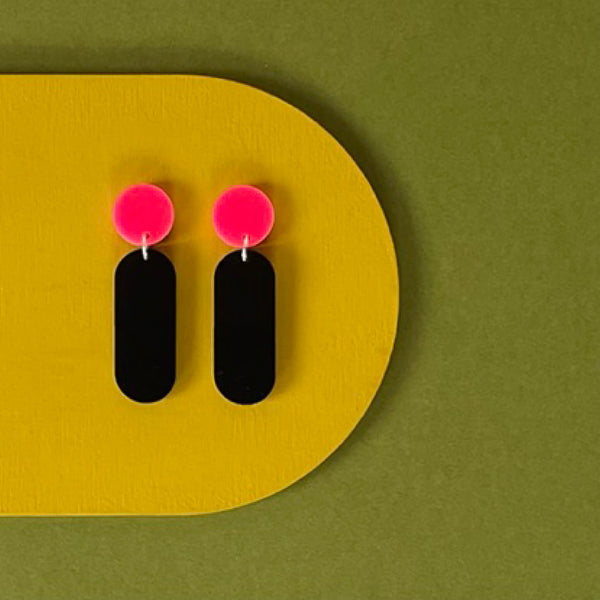 'SAMPLE' DINKY DANGLE EARRINGS