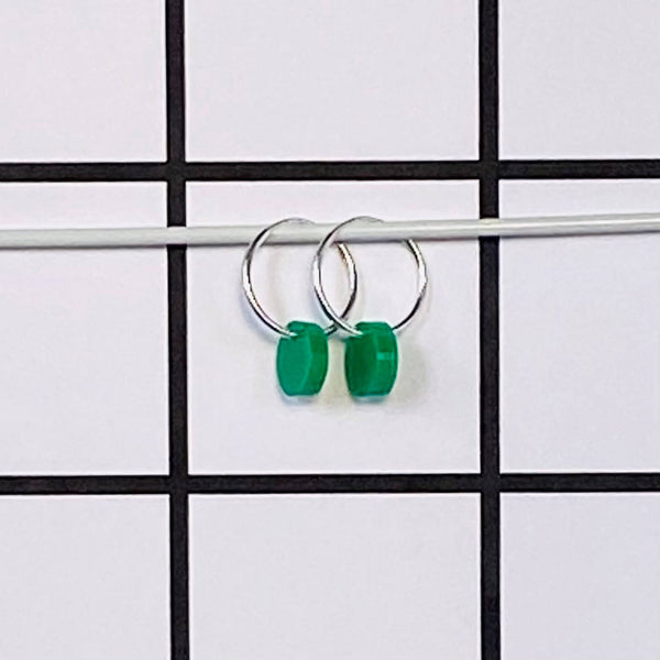 COLOURFUL MINI DANGLE 'DOT' EARRINGS