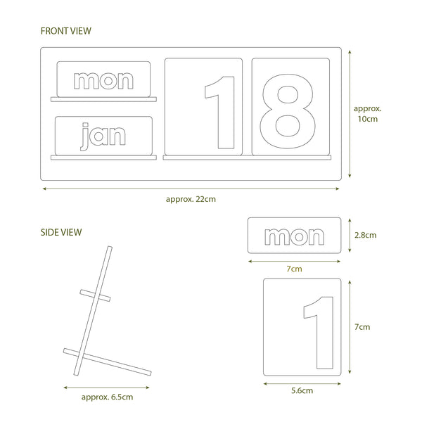 BESPOKE COLOUR FOREVER DESK CALENDAR