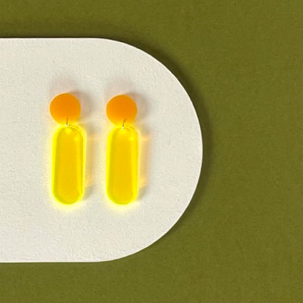 'SAMPLE' DINKY DANGLE EARRINGS