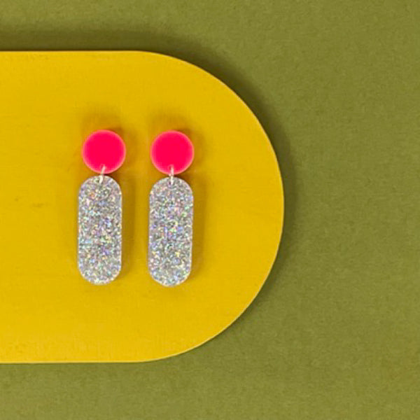 'SAMPLE' DINKY DANGLE EARRINGS