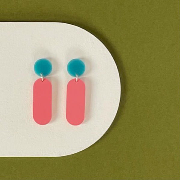 'SAMPLE' DINKY DANGLE EARRINGS
