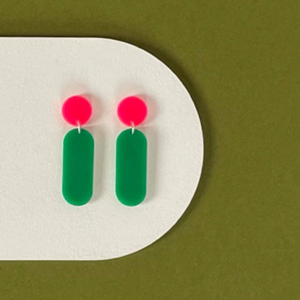 'SAMPLE' DINKY DANGLE EARRINGS