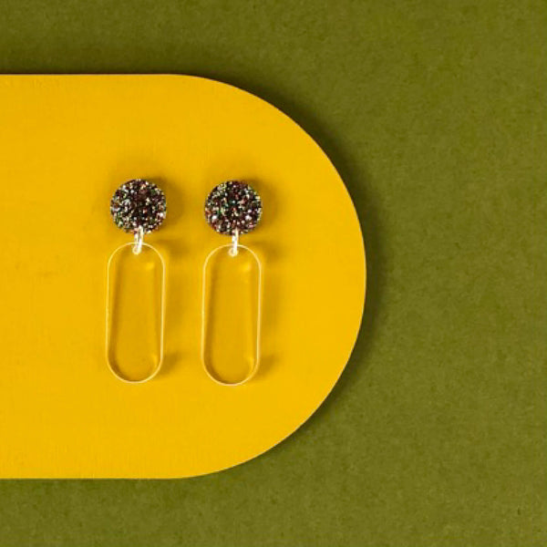 'SAMPLE' DINKY DANGLE EARRINGS