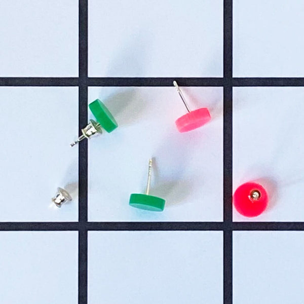 COLOURFUL MINI 'DOT' EARRINGS