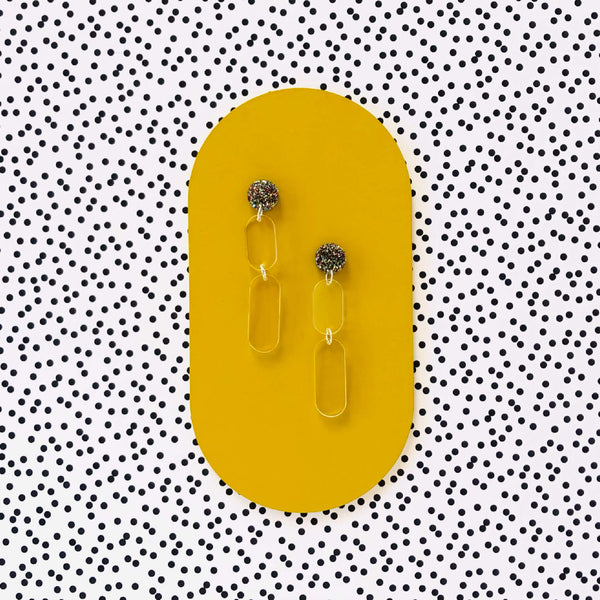 'SAMPLE' DOUBLE DANGLE EARRINGS