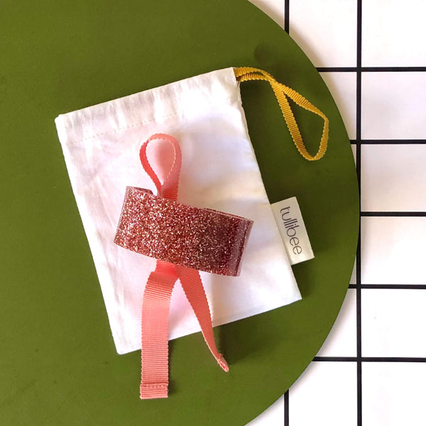 'SAMPLE' MIDI GLITTER BOW BANGLE