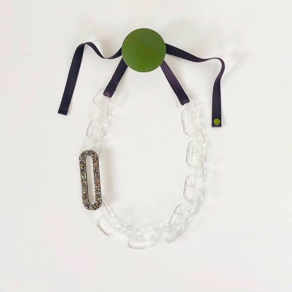 LONG LINK GLITTER NECKLACE