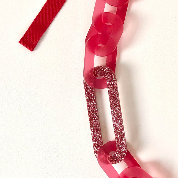 LONG LINK GLITTER NECKLACE