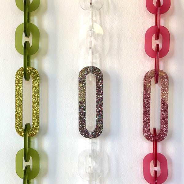 LONG LINK GLITTER NECKLACE