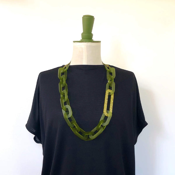 LONG LINK GLITTER NECKLACE