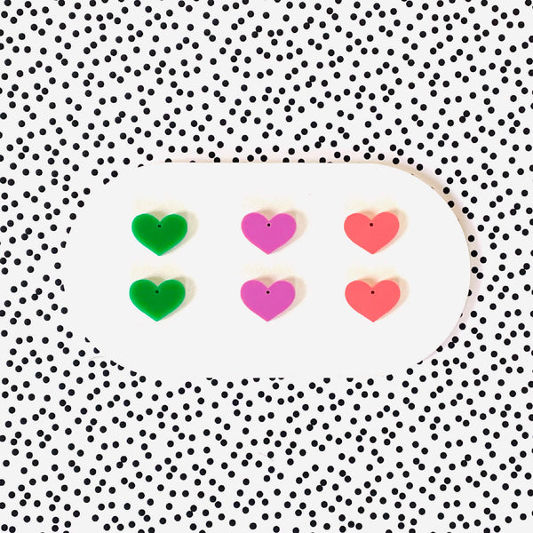 'SAMPLE' LOVE DANGLE EARRINGS