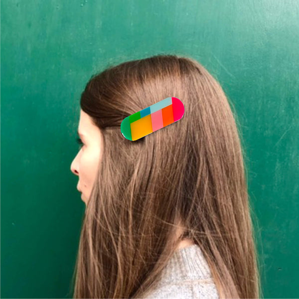 'SAMPLE' COLOUR POP HAIR CLIP or BROOCH