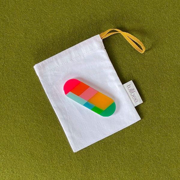 'SAMPLE' COLOUR POP HAIR CLIP or BROOCH