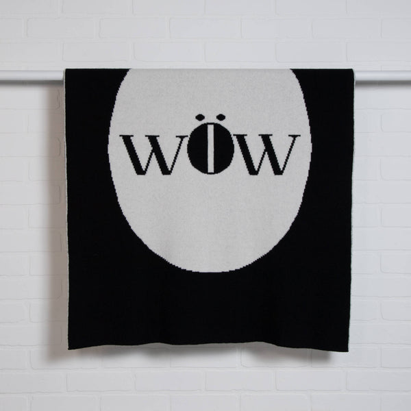 tullibee knitted blanket WOW black hanging