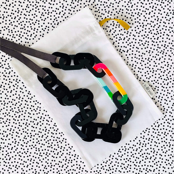 COLOUR POP LONG LINK NECKLACE