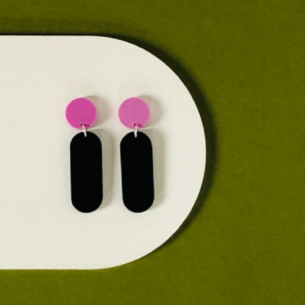 'SAMPLE' DINKY DANGLE EARRINGS