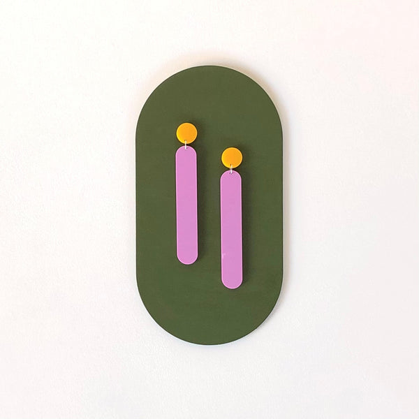 'SAMPLE' LONG DANGLE EARRINGS