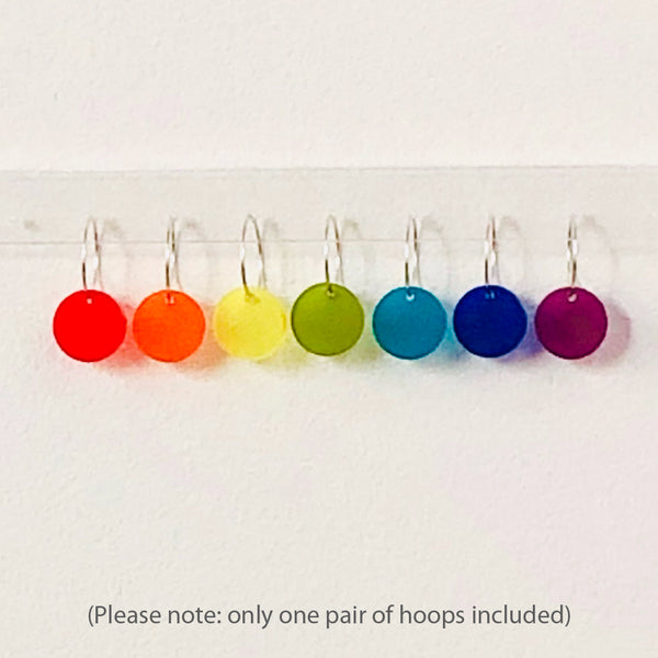RAINBOW FROST DANGLE 'DOT' EARRINGS