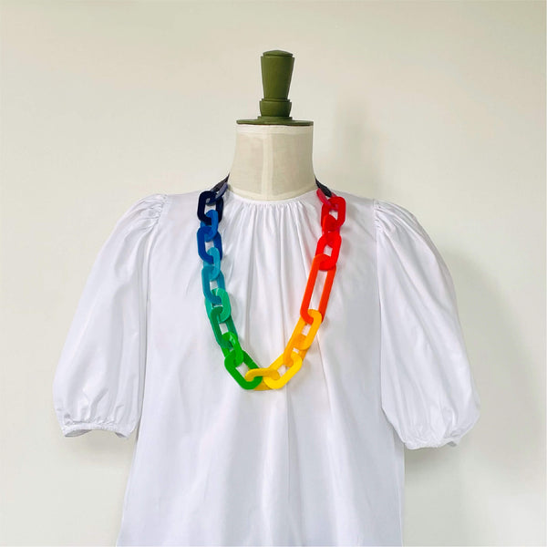 RAINBOW LONG LINK NECKLACE