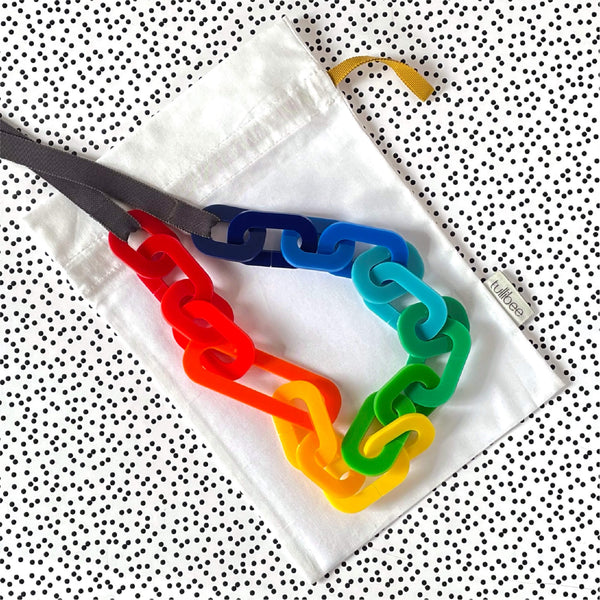 RAINBOW LONG LINK NECKLACE