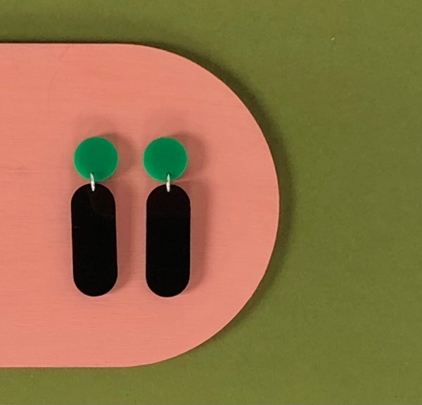 'SAMPLE' DINKY DANGLE EARRINGS