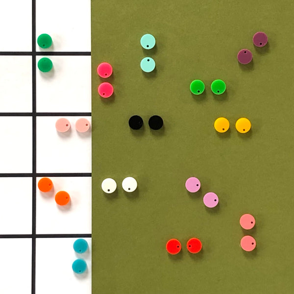 ULTIMATE RAINBOW MINI DANGLE 'DOT' EARRINGS