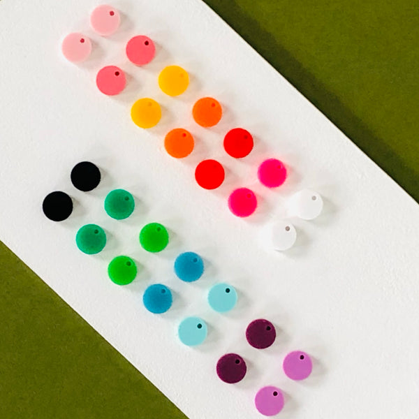 ULTIMATE RAINBOW MINI DANGLE 'DOT' EARRINGS